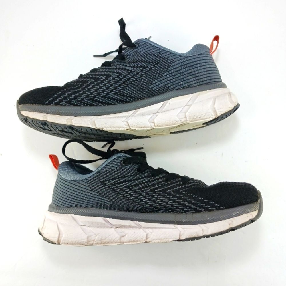 FitVille Ergonomic Wide Fit Walking Sneaker Shoe Mens 8.5W. Grey/Black Stability - Picture 5 of 14